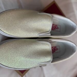 Vans Glitter Slip-On Sneakers Size 9